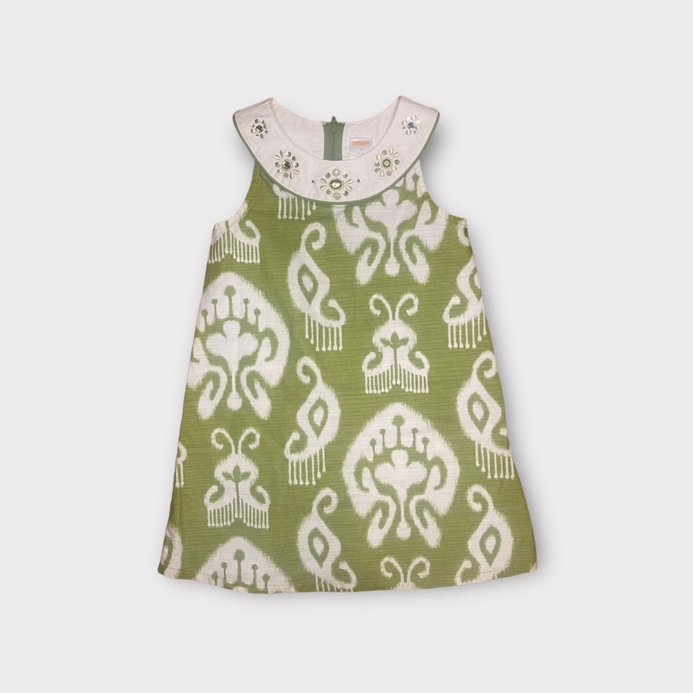 Gymboree 2010 Rhinestone Embellish Green Dress
